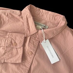 Outerknown Women's The Weekend Shirt Lightweight Pink Moment Size Medium $128